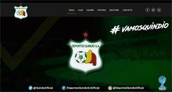 Desktop Screenshot of deportesquindio.com.co