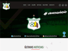 Tablet Screenshot of deportesquindio.com.co
